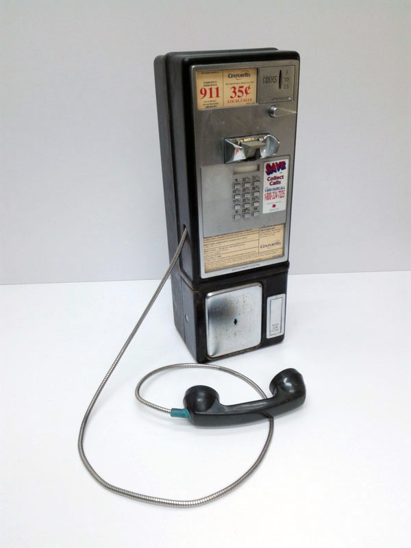 telefono cabina monedas centurytel eeuu metal 53.3x19.4x16 1u